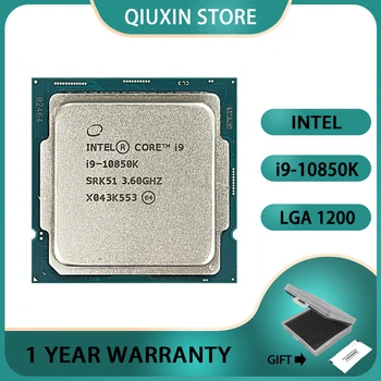i9 10850K 3,6 ГГц, десятиядерный, 20-поточный ЦПУ, L3 = 20M 125W LGA-1200,Процессор Intel Core i9-10850K