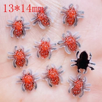 50tk Uus Armas Mini Red Spider Vaik Figuriin Käsitöö Flatback kivi ümber Ornament Ehteid Teha Hairwear Tarvikud