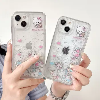 Sanrio Hello Kitty Cartoon Telefoni Puhul Raba Mõju Sobiks Iphone 15 15Promax 11 13Pro 12 Kingitused Tüdrukute Õpilased