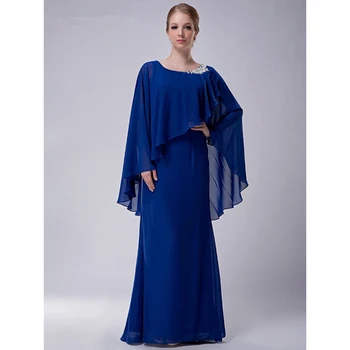 Kuninglik Sinine Pruudi Ema Kleit Applique koos Jakk Õhtul Kleit Elegantne Ametlik Bankett peigmehe Ema Kleit Kohandamine