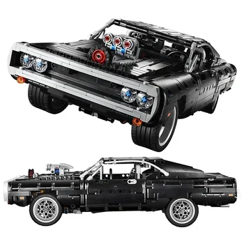 High-Tech Sport Auto Dodge Charger Võidusõidu Mudel Tellised kooskõlas KES-42111 ehitusplokid Haridus Mänguasjad Poistele Kingitusi