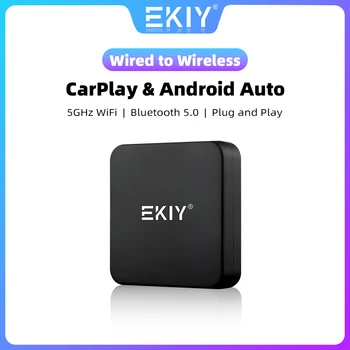 EKIY Mini Carplay Smart Box Traadita Android Auto Adapter Apple Dongle Plug And Play Volkswagen Toyota, Peugeot, Volvo