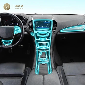 Eest Cadillac ATS 2014-2023 Auto Interjöör Klaver juhatuse kaitse kile TPU läbipaistev isekleepuv Värvi film Anti scratch remondil