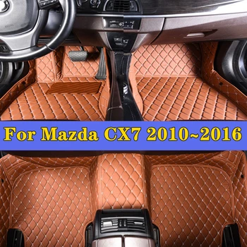 Auto Suu tampoonid Mazda CX7 2010~2016 Auto Tarvikud Kaitsev Padi Kohandatud Auto Salongi põrandamatid Auto Vaip Katte