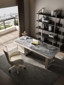 Lihtne ja suure suurusega luksus kivi laud villa, kõrge-klassi sapphire office desk, uuringu projekteerija uus stiil