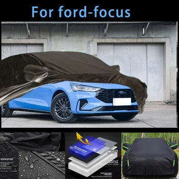 Ford-focus Väljas Kaitse Täis Auto Hõlmab lumekatte Päikesevarju Veekindel Tolmukindel Väljast Auto tarvikud