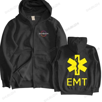 Meeste Puuvillane hoody Emt Paramedic kiirabi Front & Back unisex Outwear mehed hupparit streetwear dressipluus tops