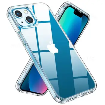 Läbipaistev Telefon Case For iPhone 11 12 13 14 Pro Max mini Üliõhukesed Silikoonist Kest XS X-XR 8 7 Plus SE 2020 2022 Pehme tagakaas