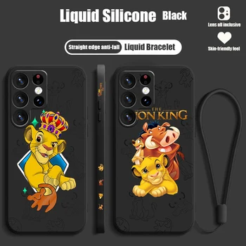 UUS Disney Lion King Samsung S23 S24 S21 S22 S20 Fe S10 Lisa 20 10 Ultra Lite Plus Vedelik Vasak Tross Telefoni Puhul