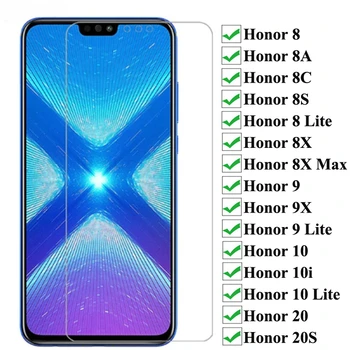2TK 9H Kõvaduse Karastatud Klaas Huawei Honor 10 10i 10 Lite Ekraan Kaitsja Au 9X 8 8X 8A, 8C 8S 8 Lite 20 20S Klaas