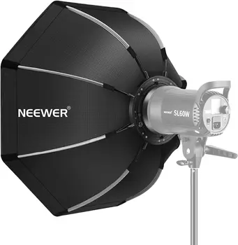 Neewer 65/90 cm Kokkupandav Kaheksanurkne Softbox, mille Bowen Mount Speedring, kandekott jaoks Speedlite Studio Flash Monolight