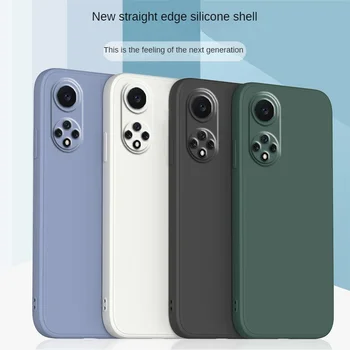 Sobib Huawei Nova9 telefoni juhul nova 9se vedela silikooniga nova 9pro sirge serv pehme juhul karpi objektiivi Tahke värv
