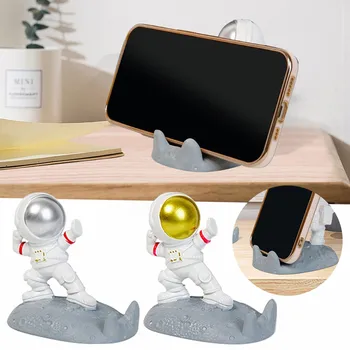 Vaik Astronaudid Kaunistused Universaalne Raku Mobiiltelefoni Stand Omanik Spaceman Bracket Mänguasjad Home Office Desk Decor Sünnipäeva