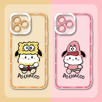 Armas Pachacco SpongeBobs Telefon Case For Samsung Galaxy A04 A04S A04E A13 A33 A53 A73 A12 A22 A32 A52 A52S A72 A51 A71 Pehme Kate