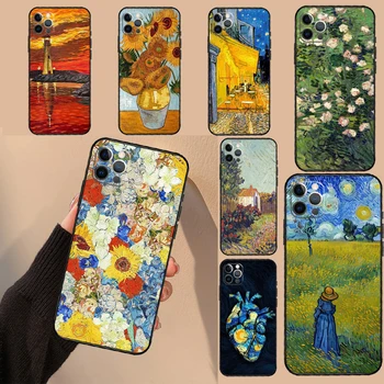 Van Gogh Õli Kunsti Maali Telefon Case For iPhone 15 11 12 13 14 Pro Max XS X-XR SE 2022. aastani 2020 7 8 Plus 12 13 Mini Kate