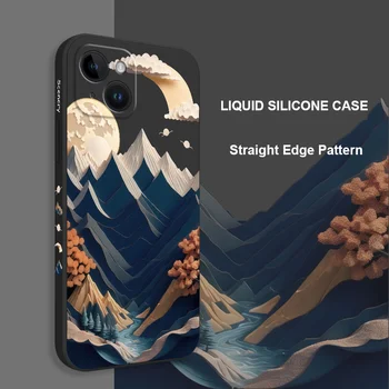 Magic Mountain Telefon Case For iPhone 14 13 12 11 X-XR, XS SE2 SE2020 8 7 6 6S Pluss Pro Max Mini Silikoonist Kate