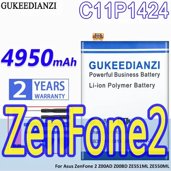 4950mAh Uue mobiili Aku C11P1424 Asus ZenFone 2 ZenFone2 Z00AD Z00BD ZE551ML ZE550ML Laetav Bateria