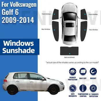 Volkswagen VW Golf 6 Golf6 5door 2009-2014 Auto Kardin Akna Päikesevarju Hõlmab Magnet Päikese Vari Päikese Visiir