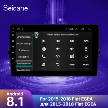 Seicane Android 8.1 Auto Raadio Multimeedia Mängija 2015 2016 2017 2018 Fiat EGEA 2din HD Puutetundlik Stereo-GPS Navigeerimine
