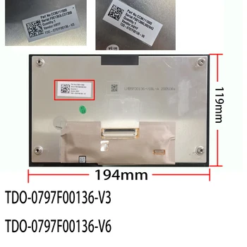 Asendamine LCD Ekraan Puutetundlik ekraan KIA Hyundai raadionavigatsioon TDO-0797F00136-V6 TDO-0797F00136-V3 LMB5F00136
