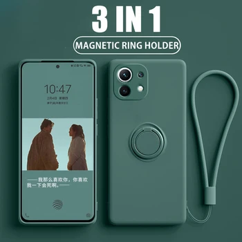 Algne Vedel Räni Puhul Xiaomi Mi 11 Lite 5G NE Juhul Xiaomi Mi 12 11T Pro 10T 10 T 11i Omanik Seista Magnet tagakaas