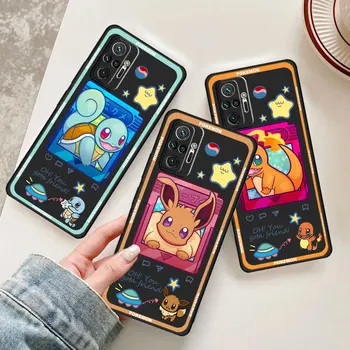Telefoni Puhul Xiaomi Redmi Lisa 9 Pro 10C 12 5G 8 9A K50 Mängude Lisa 10 Pro 9s 11 9c 10s K40 Kate Anime Pokemon Evoli Squirtle