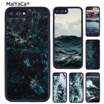 MaiYaCa Ookeani Kare Mere Telefon Case For iphone SE2020 15 14 6S 7 8 plus 11 12 13 Pro XR, XS Max coque Katab Kest