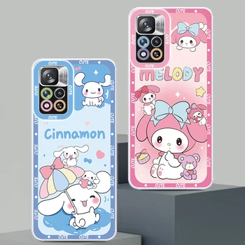 Koera Multikas Tüdruk Sanrios Läbipaistva Telefoni Puhul Xiaomi Redmi Lisa 12 10 11 9 8 Pro 9T K40 12C 10C 9C 4G 5G Angel Eyes