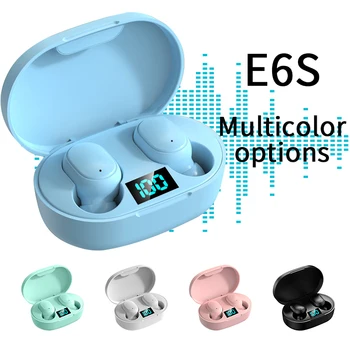 Uus E6S Bluetooth Kõrvaklappide 5.3 Bluetooth Kõrvaklapid Earbuds TWS Peakomplekti Laadimine Juhul Mic Müra Tühistamises
