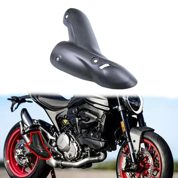 100% Täis 3K Carbon Fiber Heitgaaside Kate Kaitsmega Ducati Monster 937 2021 2022 2023 Mootorratta Muudetud Tarvikud Voolundi