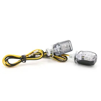 2Pc Mini Selge Objektiiv Must suunatulede Märgutuli Flash Blinker Pilot Lamp