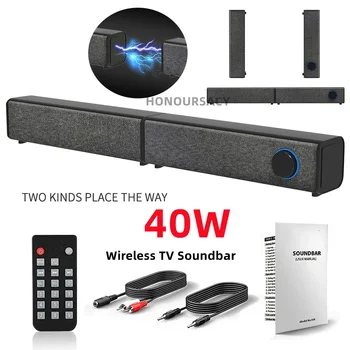 40W Bluetooth Kõlar, Audio Kaasaskantav kodukino Wireless Ümbritsevad Soundbar TV Eemaldatav Kõlar PC AUX RCA MP3-Pleier