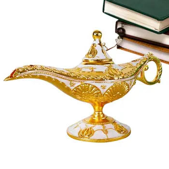 Klassikalise Aladdin Maagiline Lamp Retro Ornament, Kes Soovivad Lamp Rikas Tekstuur Tabletop Decor Aksessuaar Kodus Pidu Ja Pulm
