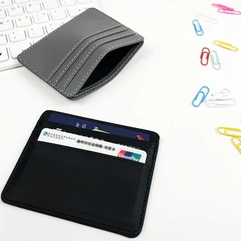 Slim ID-kaardi ja Panga Kaardi Omaniku Rahakott Meestele ja Naistele Äri PU Nahk Card Protector Juhul Mündi Kaardid Kata kott Kott