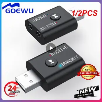 1/2TK Bluetooth-5.0-Vastuvõtja, Saatja, 2 IN 1 Juhtmeta Audio 3,5 mm, USB-Aux-Muusika Adapter Auto Kõlarite PC TV