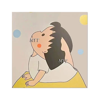 Lapsed Magamistuba Dekoratiivse Elemendi Cartoon Armas Laps, Tüdruk, Tantsimine Õlimaal Abstraktne Lõuend Art Pilt Raamimata Kaasaegne Pilt