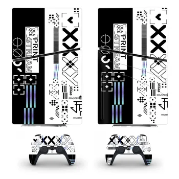 CS GO CSGO PS5 Slim Plaadi Naha Kleebis Decal Kate Konsooli ja 2 Kontrollerid Uus PS5 Slim Disk Nahk, Vinüül Kleebis