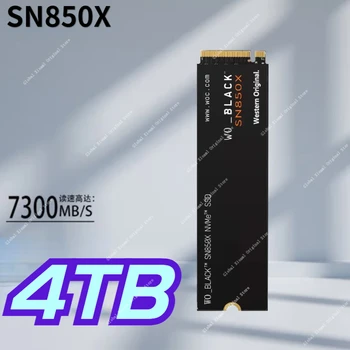 Lääne-Originaal SN850X 2TB 4TB 8TB HÄDA Must 7300MB/S NVMe M. 2 PCIe SSD 4.0 2280 SSD Gaming Laptop Arvuti Mini PC Sülearvuti