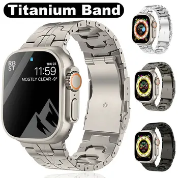Titaan Watch Band Apple Kella 9 8 7 6 5 SE Ultra 1 2 44/41/45/49mm Meeste Luksuslik Sport Rihm