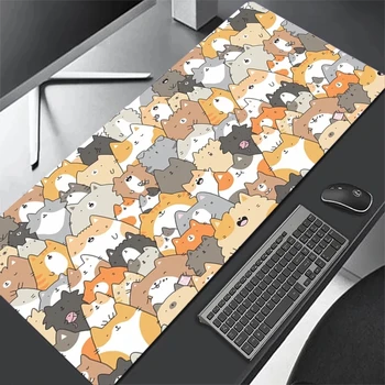 Kawaii Arvuti Matt Suur Mousepad Anime Kass Desk Pad lauale Padjad Armas XXl Mouse Pad Hiirt Mängija Pad Deskmat Office Vaip