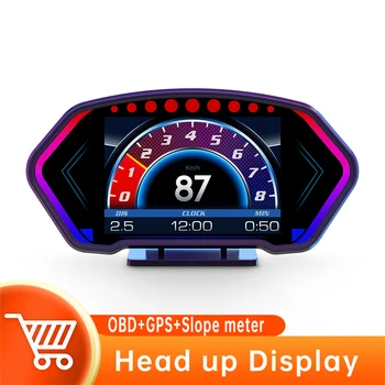 Puutetundlik Ekraan UUS P3 Head Up Display OBD2 GPS-Kalle Arvesti Esiklaas Auto Spidomeeter Vee Temp HUD pardal Arvuti