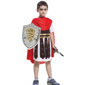 Carnival Halloween Poiss Rooma Sõdalane Kostüüm Raamat Nädalal Keskaegse Rüütli Rüü Cosplay Kostüüm Pool Kleit
