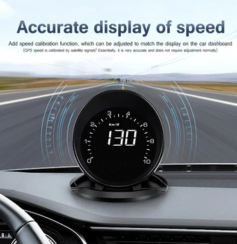 GPS Auto Head Up Display Kiiruse Jälgida Pardal Arvuti HUD Smart Digital Äratus, Meeldetuletus Meeter Auto Elektroonilised Tarvikud