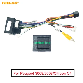 FEELDO 16-pin Auto Android Stereo Juhtmestiku Jaoks Peugeot 3008/2008/Citroen C4/C-Quatre/C4L/C3 XR/C5/DS6